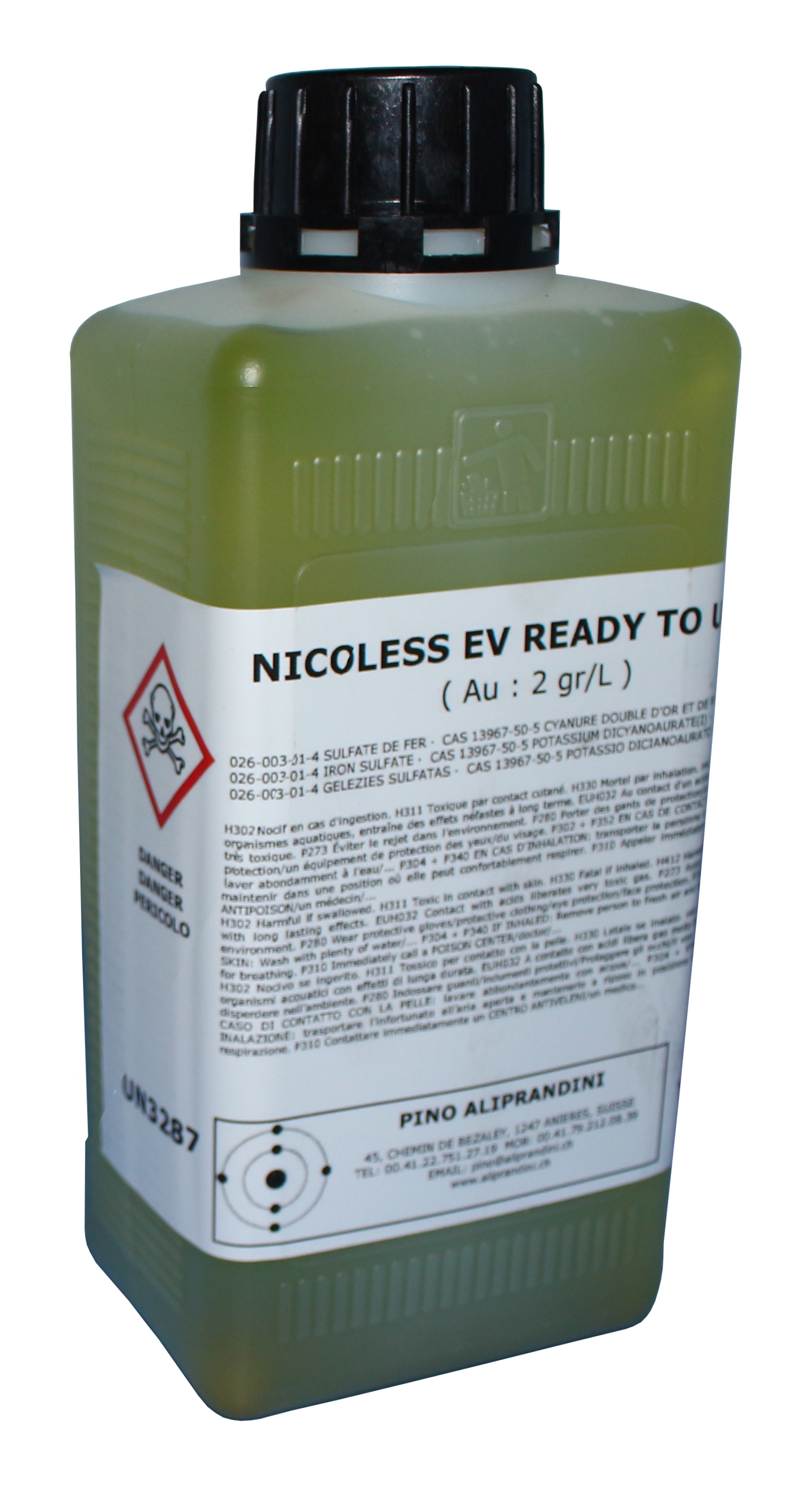 Электролит золочения для ванны NICOLESS (2г/л) Au (0126A) (+)